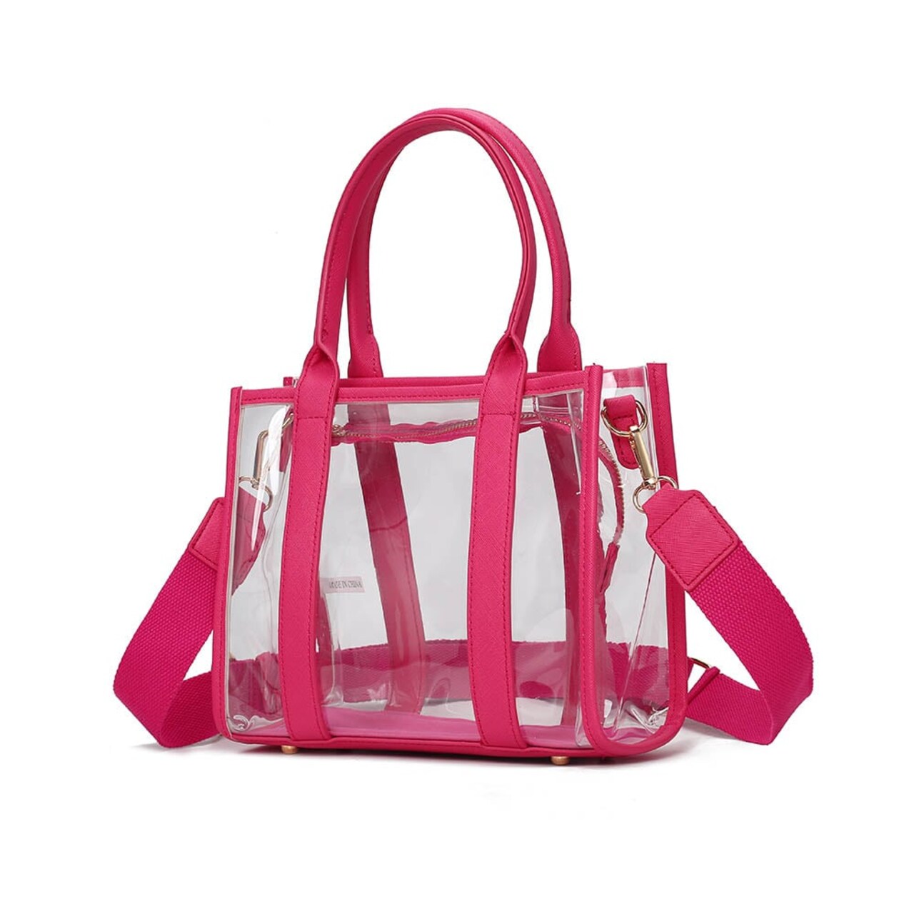 Mkf Collection Tatiana Clear Tote Bag Summer Jelly Crossbody Bag Handbag